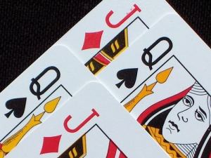 Double Pinochle only scores points if you take a trick.